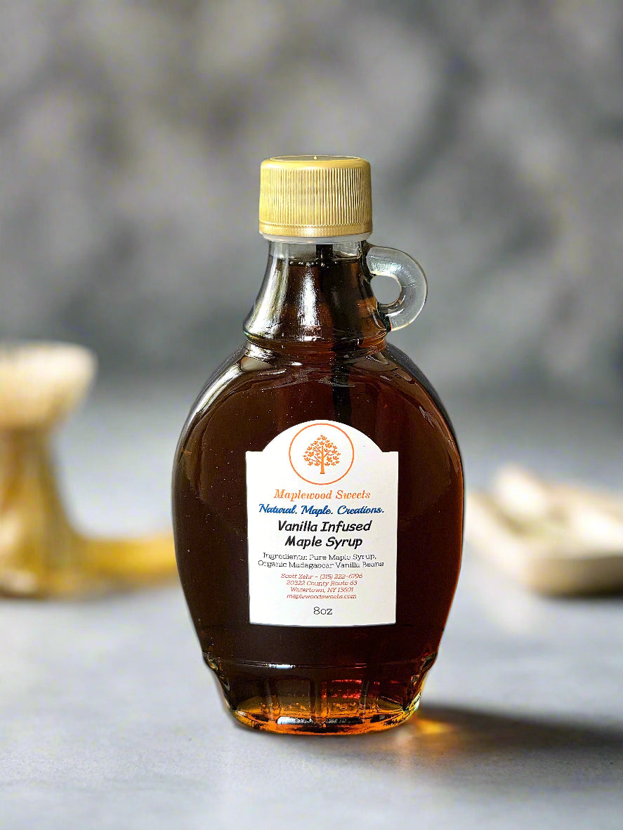 Vanilla infused maple syrup