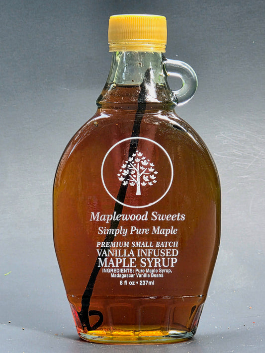 Vanilla infused maple syrup