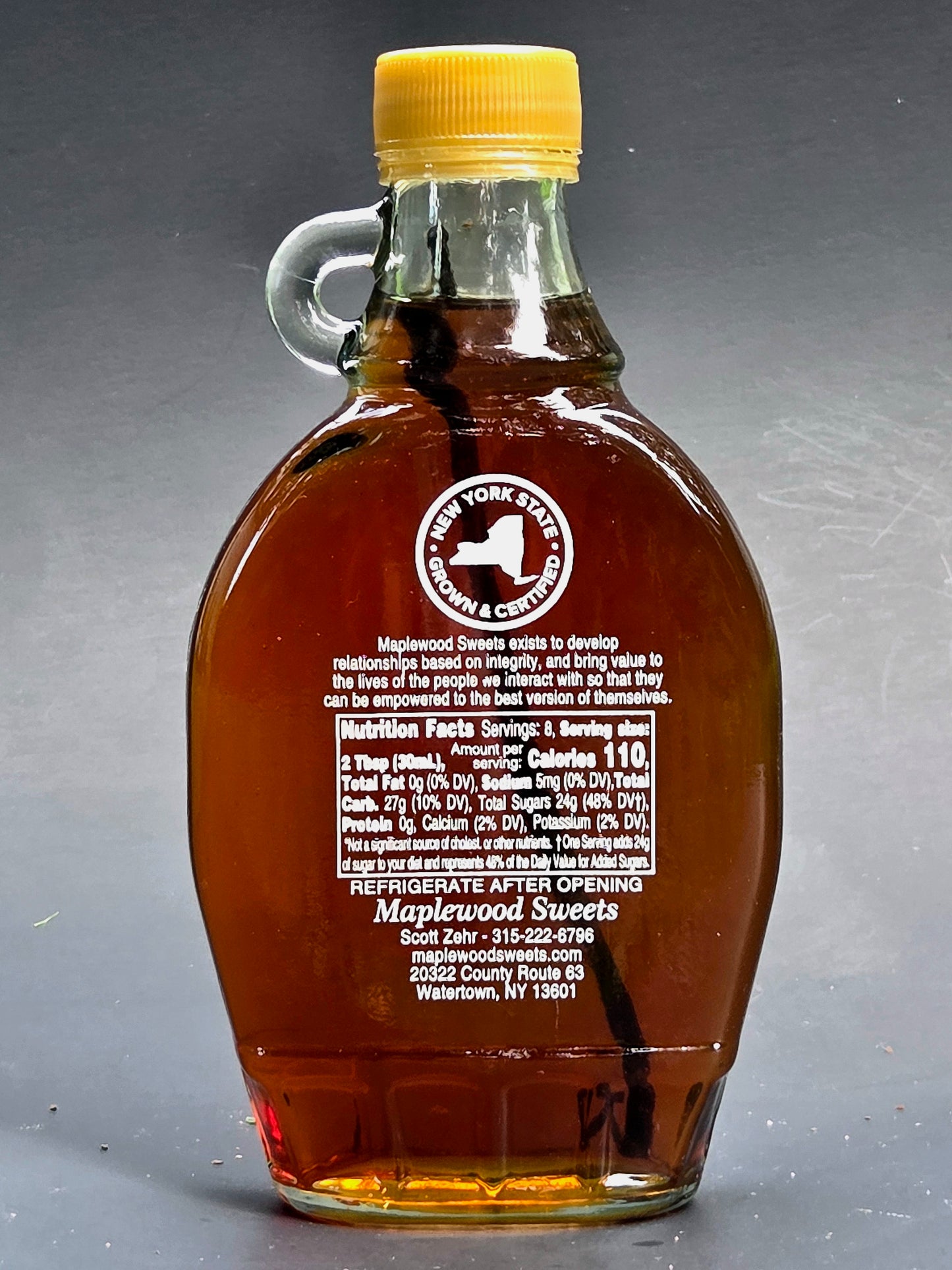Vanilla infused maple syrup