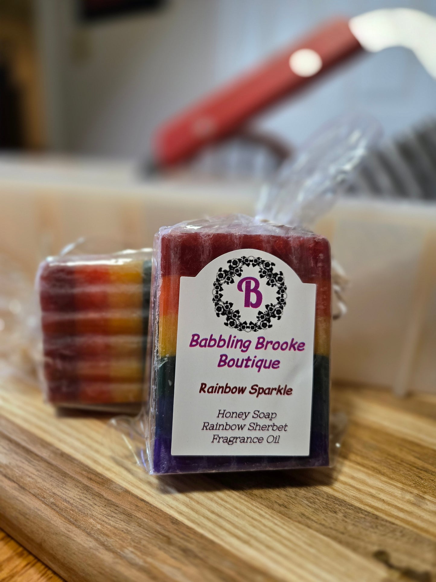 Babbling Brooke Boutique - Rainbow Sparkle Soap